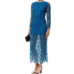 Maje Rosane Lace Maxi Dress